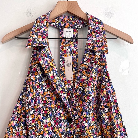 Anthropologie by Maeve The Amelia Floral Collared Mini Dress - Picture 5 of 14